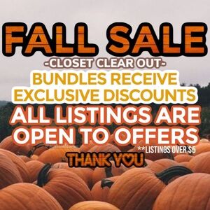 SEND OFFERS, MOST OFFERS ACCEPTED - BUNDLES ENCOURAGED - FALL SALE ♥️